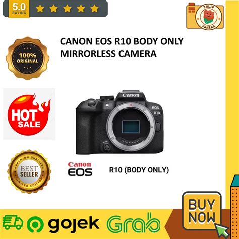 Jual CANON EOS R10 BODY ONLY MIRRORLESS CAMERA Shopee Indonesia