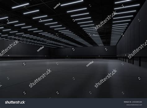 Empty Hall Exhibition Centre Backdrop Exhibition Stock Illustration