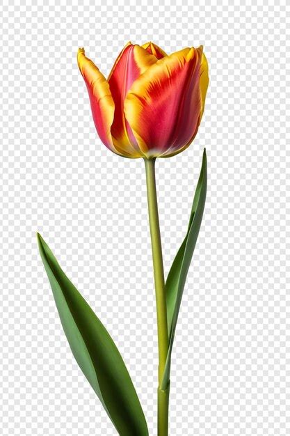 Flor De Tulipa Png Isolada Em Fundo Transparente PSD Premium