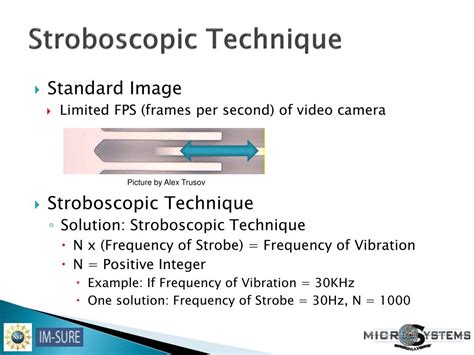 PPT Demonstration Of The Stroboscopic Algorithm For Non Contact