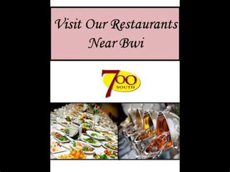 Visit Our Restaurants Near Bwi YouTube