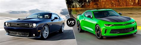 2017 Dodge Challenger vs 2017 Chevy Camaro