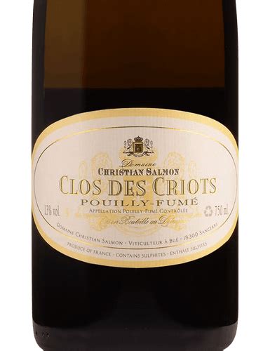 Domaine Salmon Clos des Criots Pouilly Fumé Vivino Canada