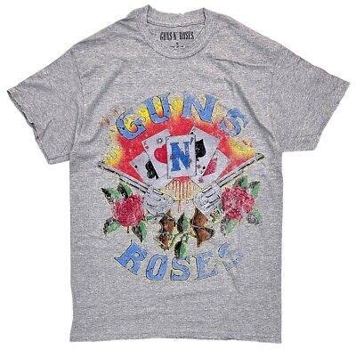 Guns N Roses Men S Officially Licensed Relaxed Fit Distressed Tee T