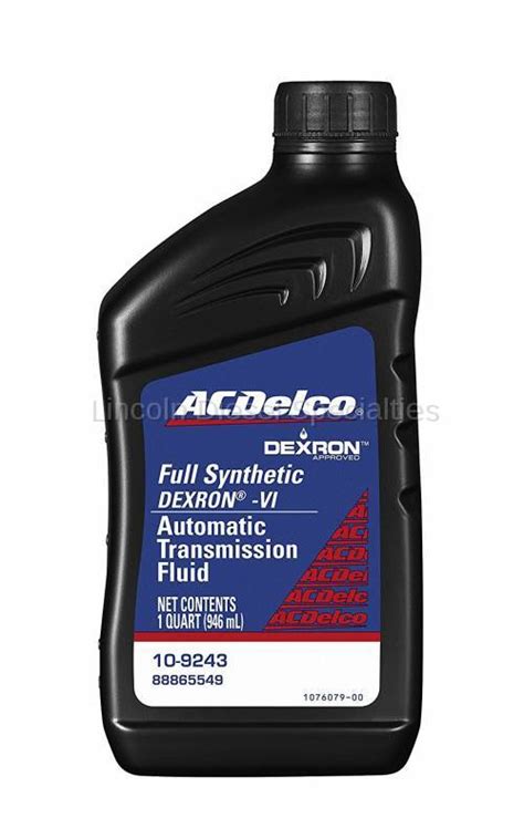 GM AC Delco Dexron VI Full Synthetic Automatic Transmission Fluid QT ...