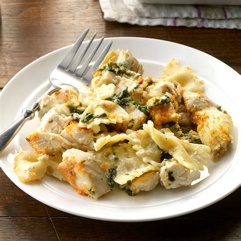 Cheesy Spinach Artichoke Chicken Casserole Recipe