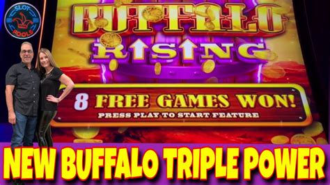 New Slot Buffalo Triple Power Both Hit The Buffalo Rising Bonus