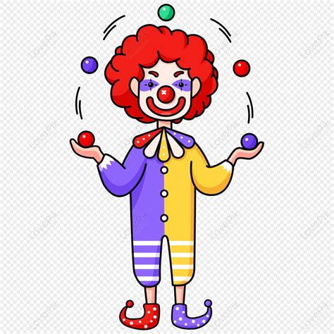 Clown Juggling Clipart