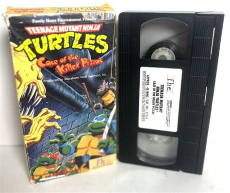 Teenage Mutant Ninja Turtles Case Of The Killer Pizzas Tmnt Vhs 1989