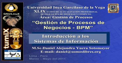 “gestión De Procesos De Negocios Bpm” Introducción A Los · 17 Modelo Empresarial Puntos