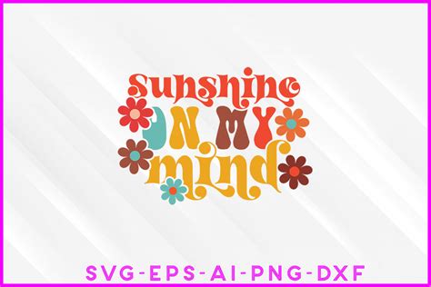 Sunshine On My Mind Groovy Design Graphic By Designersultana