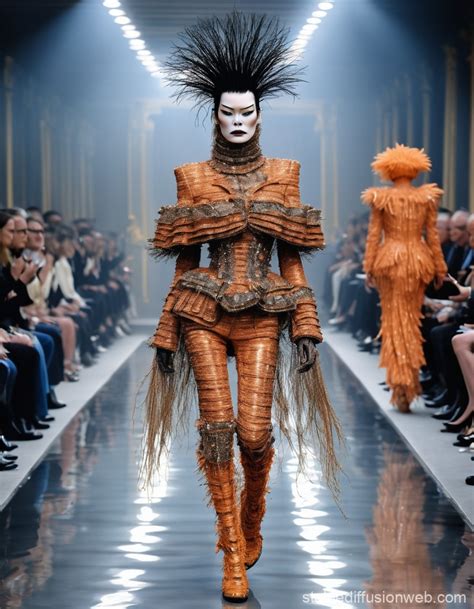 balmain x nike logo 2024 eerie futuristic haute couture avant garde ...