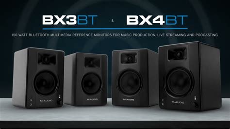 M-Audio || Introducing the BX3BT & BX4BT Bluetooth Multimedia Monitors ...
