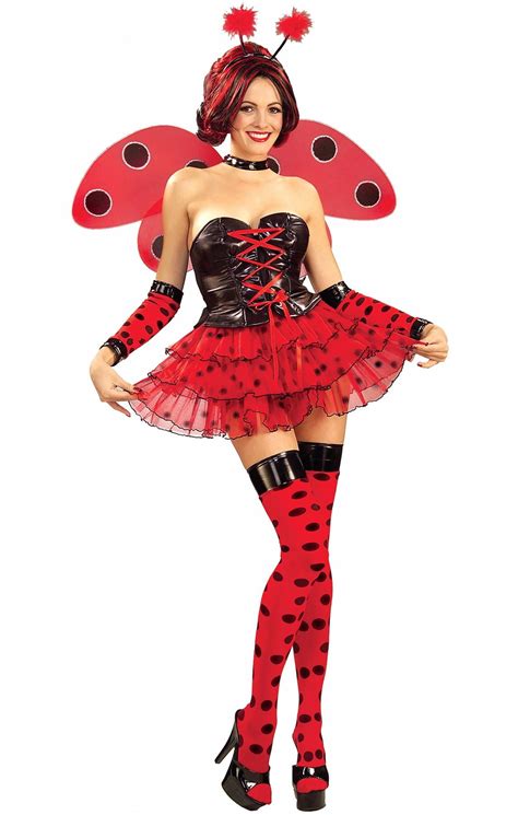 Ladybug Lady Bug 8pc Sexy Cute Halloween Costume M L