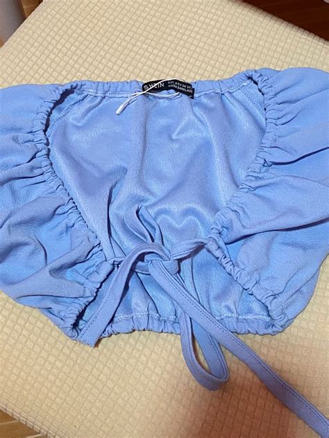 Sexy Bikini Top Puff Sleeve Crop Top Beach Wear Women S Fashion Tops Others Tops On Carousell