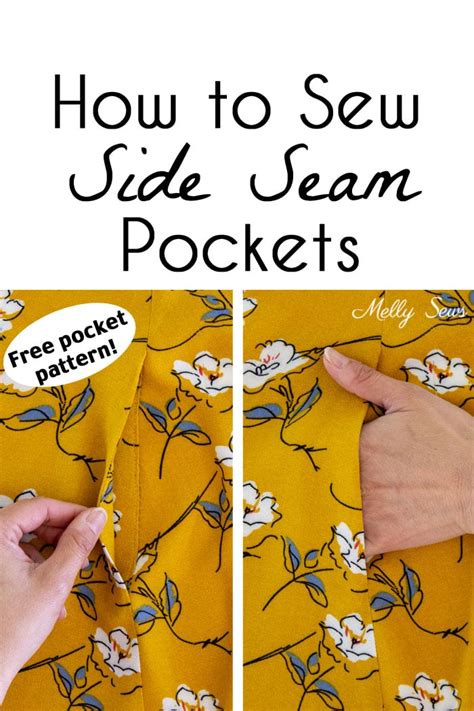 How To Sew Pockets Add Side Seam Pockets Melly Sews