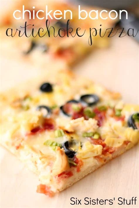 Chicken Bacon Artichoke Pizza Recipe Recipe Chicken Bacon