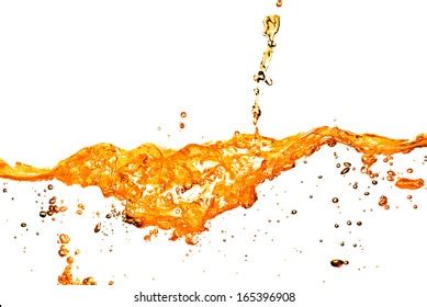 Orange Water Splash Isolated On White Stock Photo 165396908 | Shutterstock