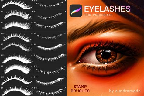 Procreate Eyelashes Brushes Makeup