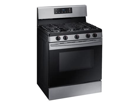 5.8 cu. ft. Freestanding Gas Range in Black Stainless Steel Range ...