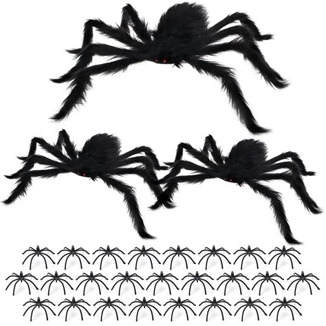 Buy Halloween Giant Spiders Decorations Set Richoose 3 Large Y Spiders