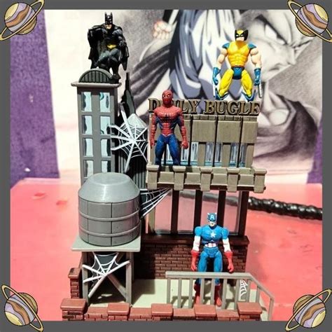 Jual R Figure Spider Man Marvel Nano Scene Daily Bugle City Scene