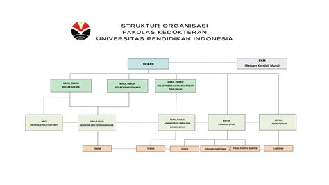 Struktur Organisasi Fakultas Kedokteran Upi