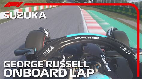 F1 2023 George Russell Onboard Lap Around Suzuka Circuit Japanese GP