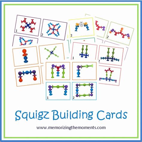 Memorizing the Moments: Squigz Building Cards