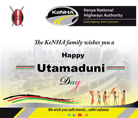 Kenya National Highways Authority KeNHA On Twitter Happy Utamaduni Day