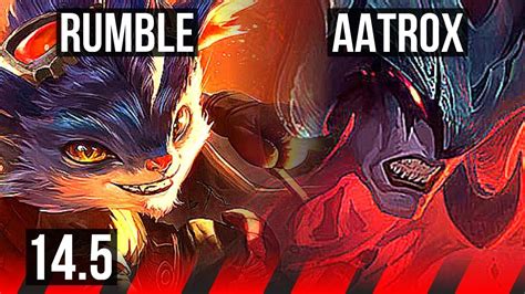 RUMBLE Vs AATROX TOP Legendary 600 Games 13 3 5 KR Master 14