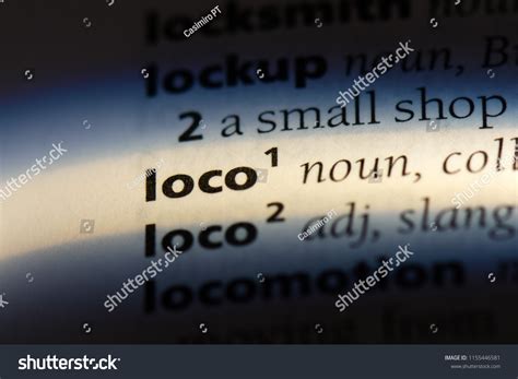 Loco Word Dictionary Loco Concept Stock Photo 1155446581 Shutterstock