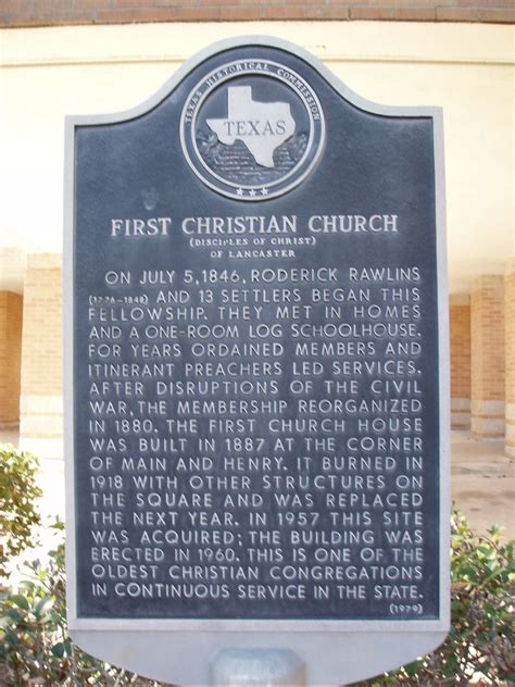 First Christian Church (Disciples of Christ) of Lancaster - TEXAS ...