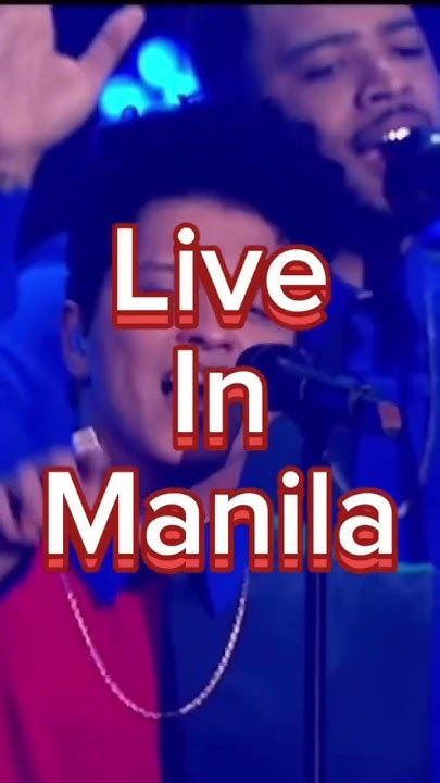 Bruno Mars Live In Manila 2023 Brunomars Live Concert Manila