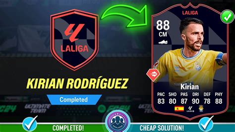 Fc The Best Scheme To Complete La Liga Potm Kirian Rodriguez Sbc