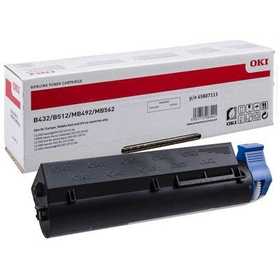 Original Toner Cartridge Oki B432 45807111 Black DrTusz Store