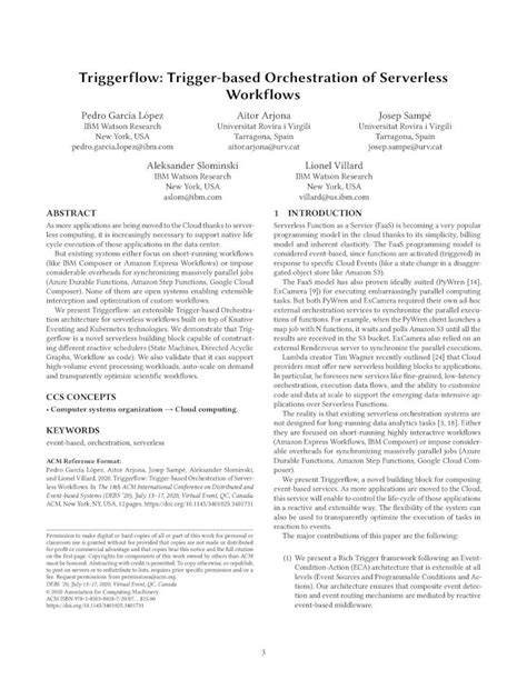 Pdf Triggerflow Trigger Based Orchestration Of Serverless