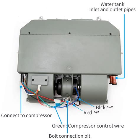 12V 2 Ports 3 Speed Universal Under Dash AC Evaporator Assembly Unit