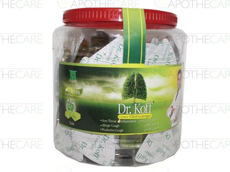 Dr Koff Tulssi Lozenges Jar Center Filled 100x1s