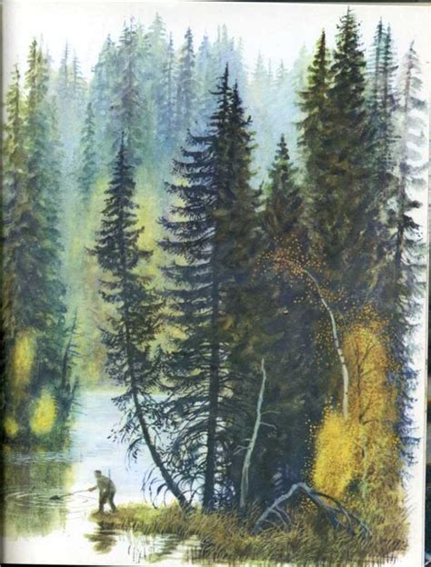 Астафьев, Виктор. В тайге, у Енисея. Рассказы. Художник Н. Устинов. М ...