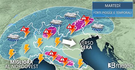 Avviso Meteo Martedì Nuovi Forti Temporali Al Nord Rischio Nubifragi