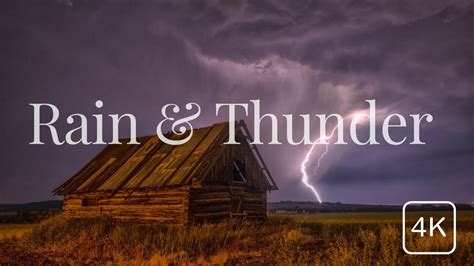 Heavy Thunderstorm Sounds Epic Rain Sound Relaxing Rain Thunder