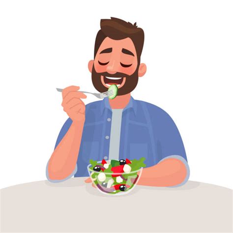 13400 Hombre Comiendo Sano Ilustraciones De Stock Gráficos