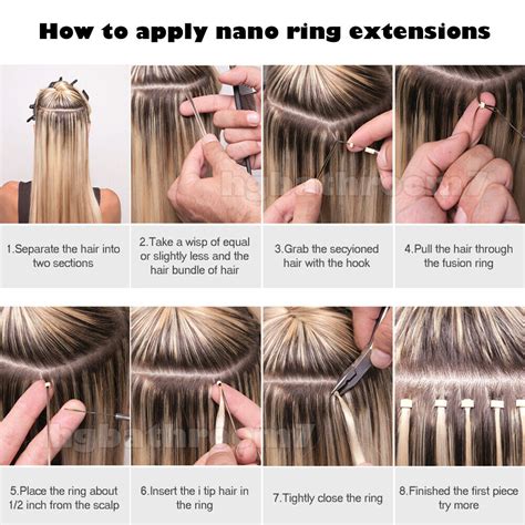 Thick Russian Nano Ring Loop Human Remy Hair Tip Micro Bead Hair