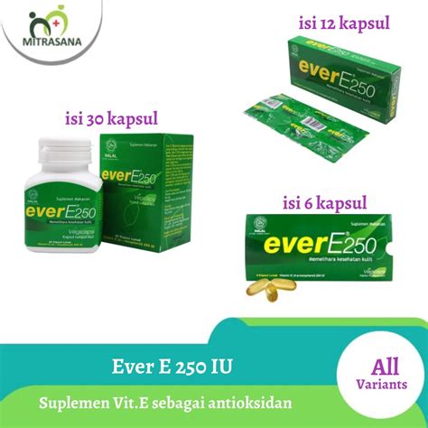 Jual Ever E 250 IU Isi 30 Kapsul Ever E 250 IU Isi 12 Kapsul Ever E 250