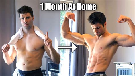 Working Out At Home Bodyweight For 1 Month The Results Youtube