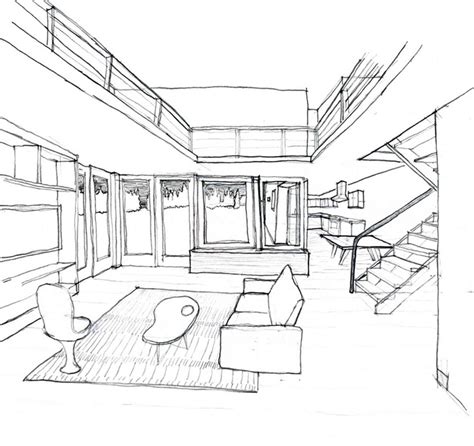 2 Point Perspective House Drawing at GetDrawings | Free download