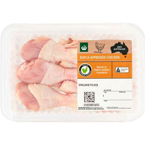 Woolworths Rspca Approved Chicken Drumsticks 550 850g Woolworths