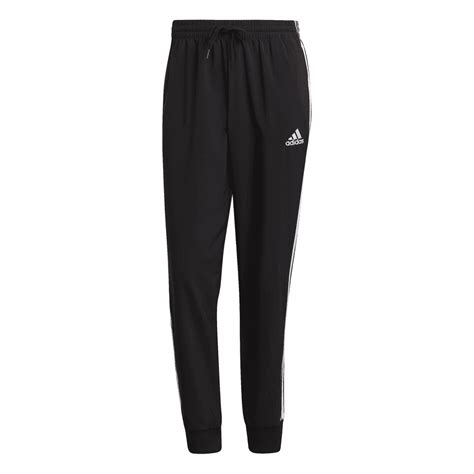 Adidas Mens Aeroready Essentials Tapered Cuff Woven 3 Stripes Pant