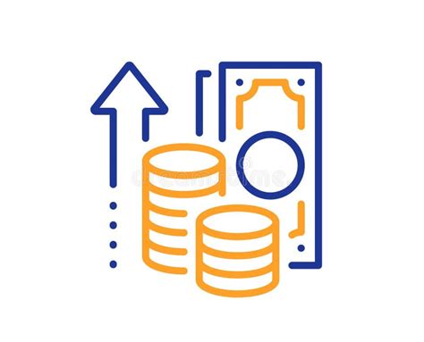 Icono De L Nea De Inflaci N Signo De Crecimiento O Aumento De Precios